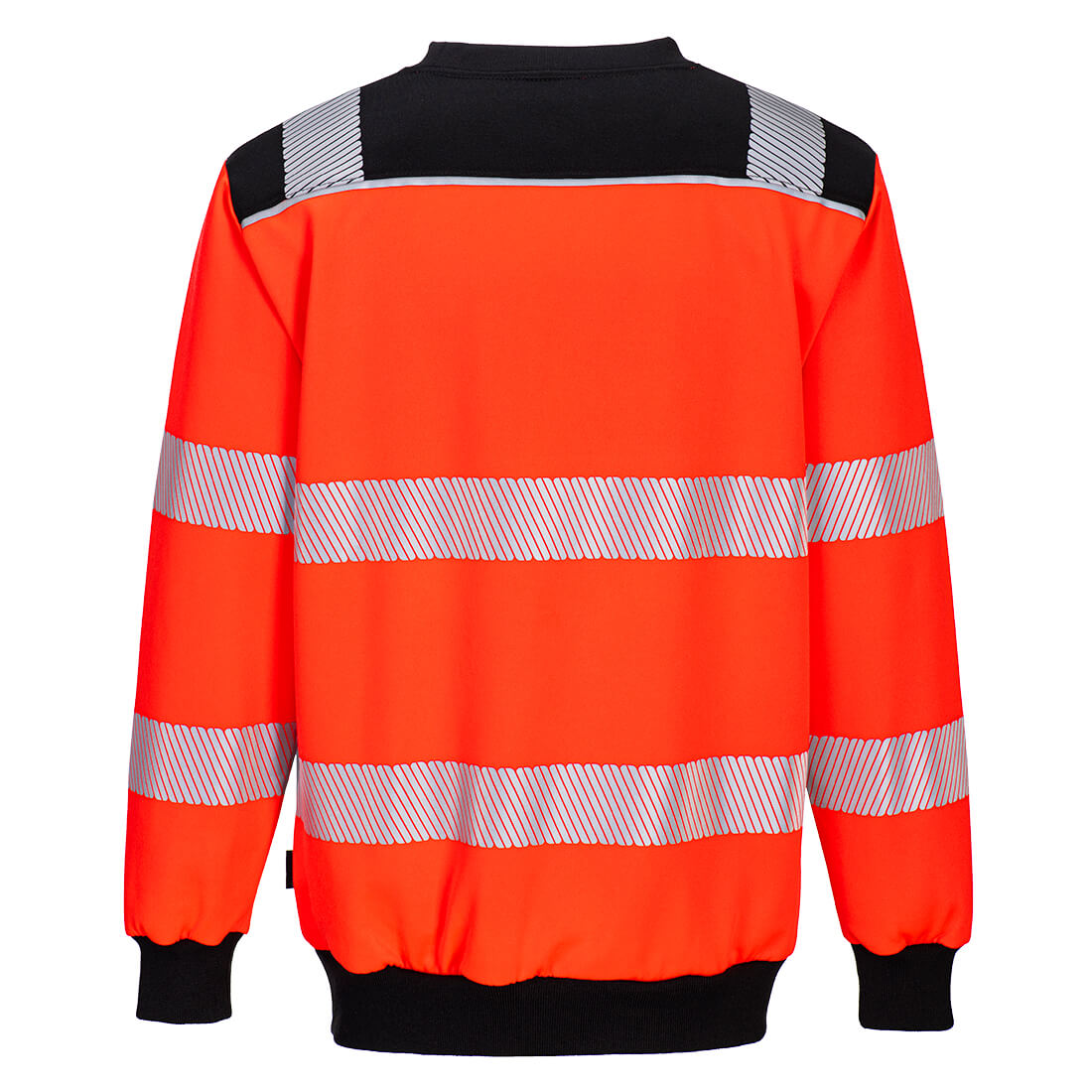 PW379 PW3 Hi-Vis Sweatshirt Red/Black