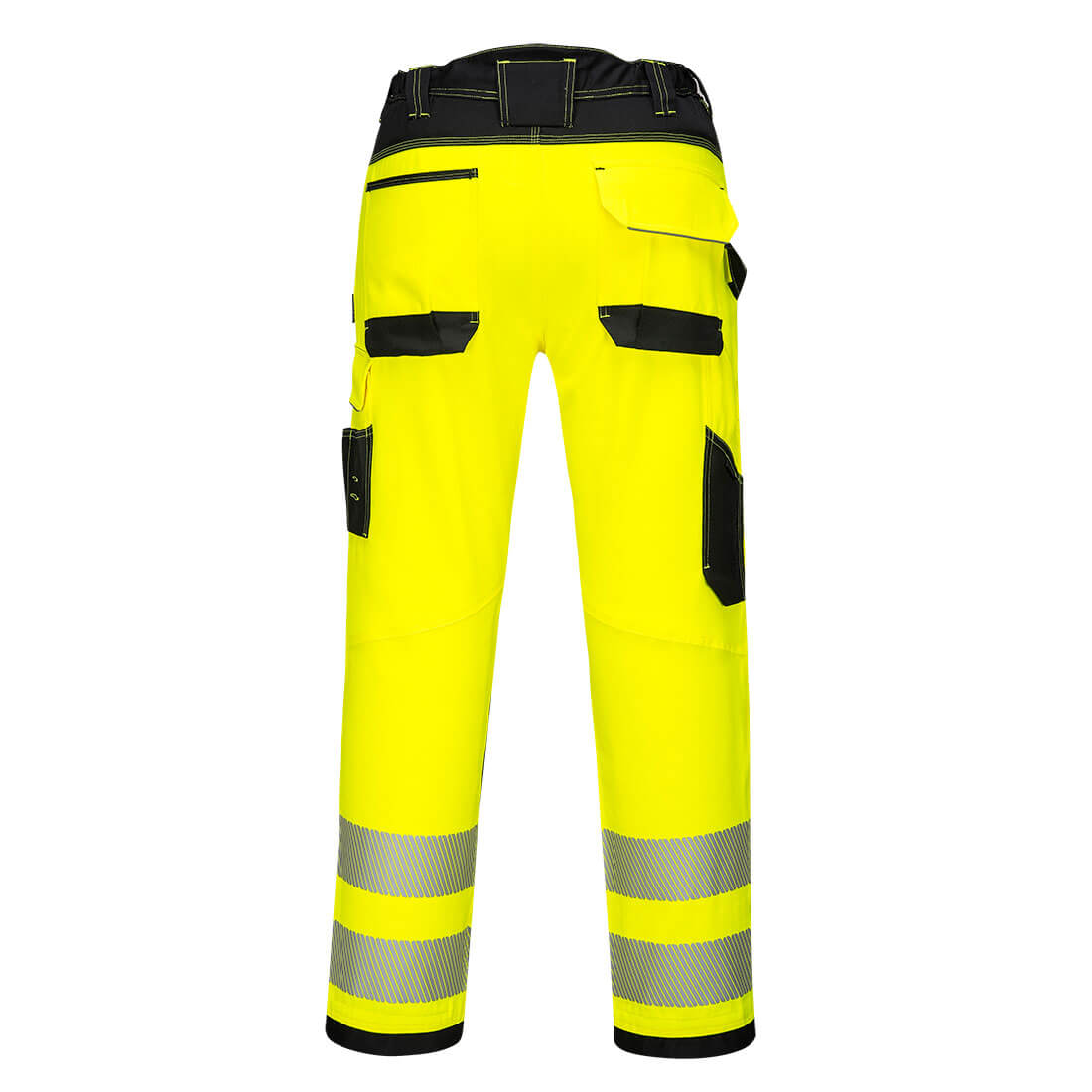 PW385 PW3 Hi-Vis Women’s Stretch Work Trousers Yellow/Black