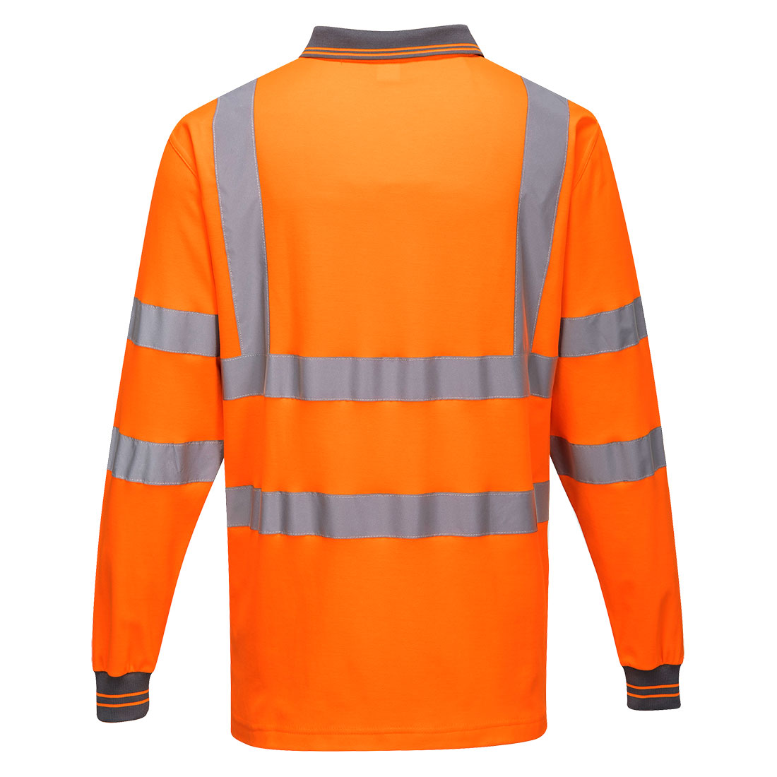 S271 Hi-Vis Cotton Comfort Polo Shirt L/S  Orange