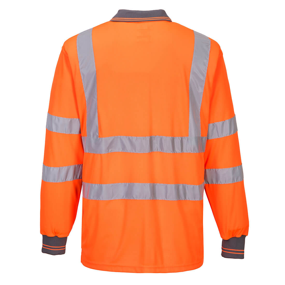 S277 Hi-Vis Polo Shirt L/S  Orange