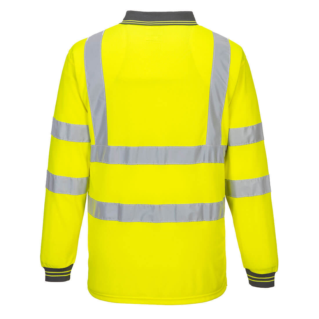 S277 Hi-Vis Polo Shirt L/S  Yellow