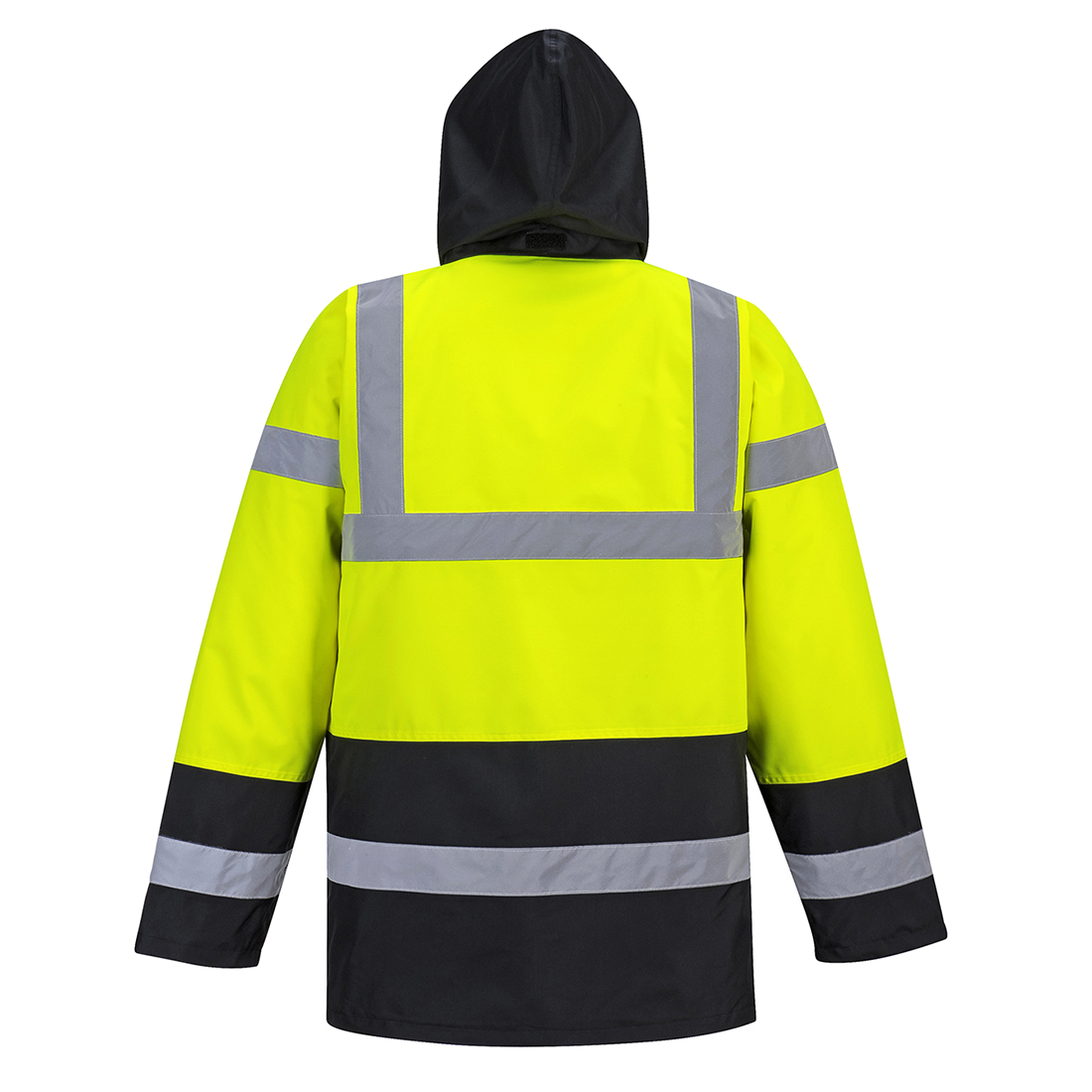S466 Hi-Vis Contrast Winter Traffic Jacket  Yellow/Black