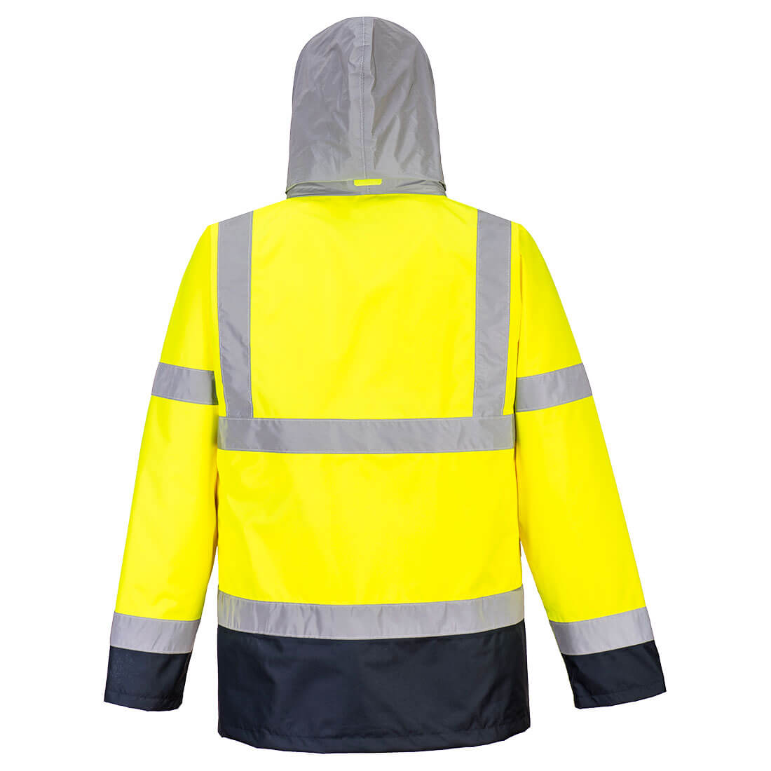 S471 Hi-Vis 4-in-1 Contrast Traffic Jacket  Yellow/Navy