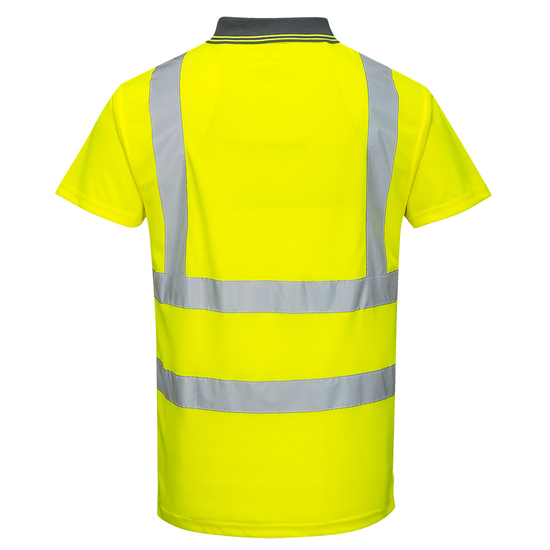 S477 Hi-Vis Polo Shirt S/S  Yellow