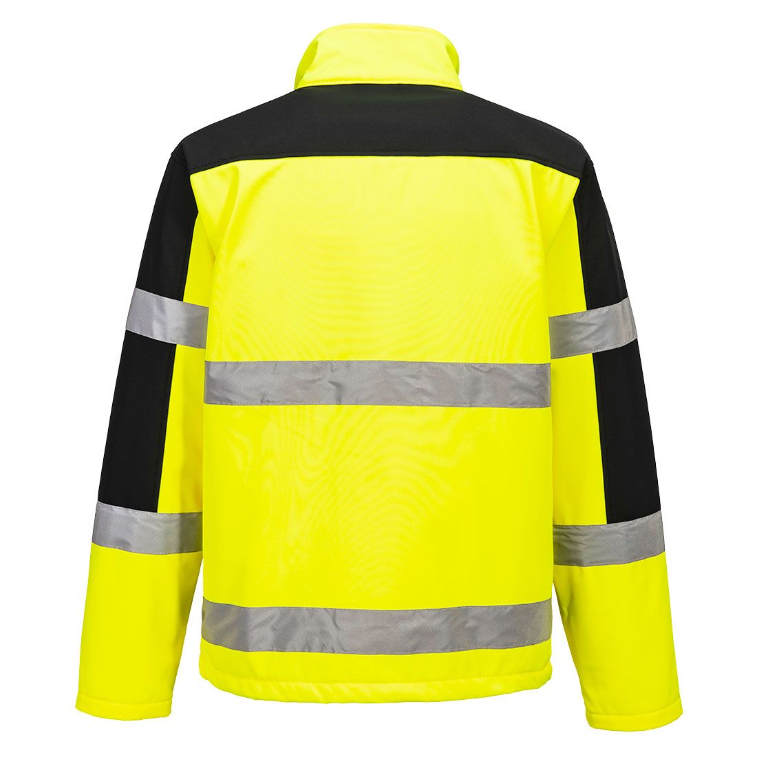 S429 Hi-Vis Contrast Softshell (3L) Yellow