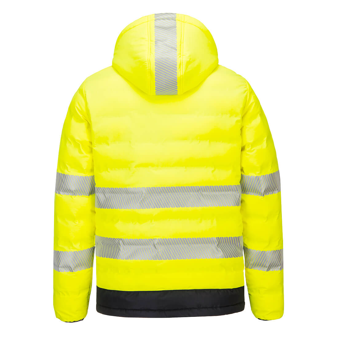 S548 Hi-Vis Ultrasonic Heated Tunnel Jacket Yellow/Black