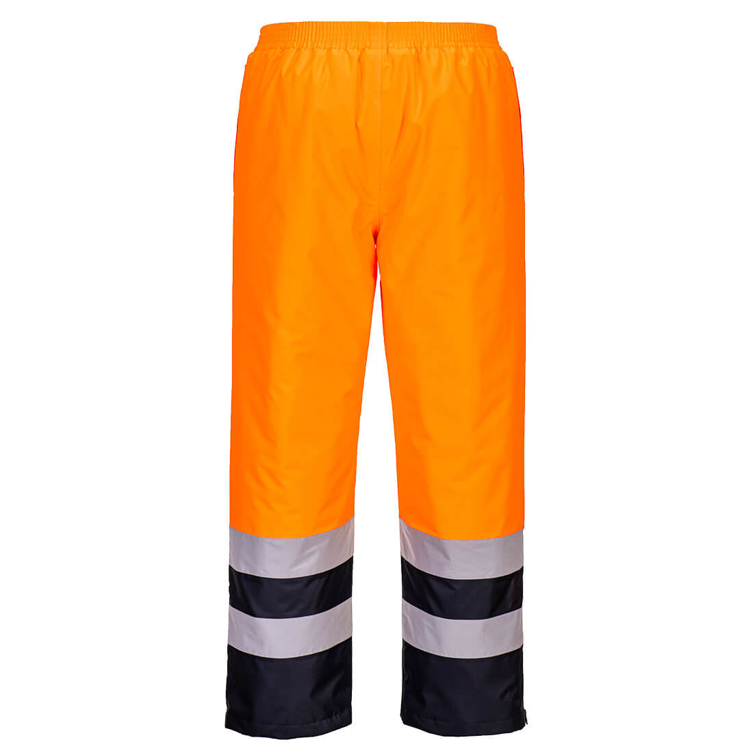 S598 Hi-Vis Winter Trousers Orange/Navy