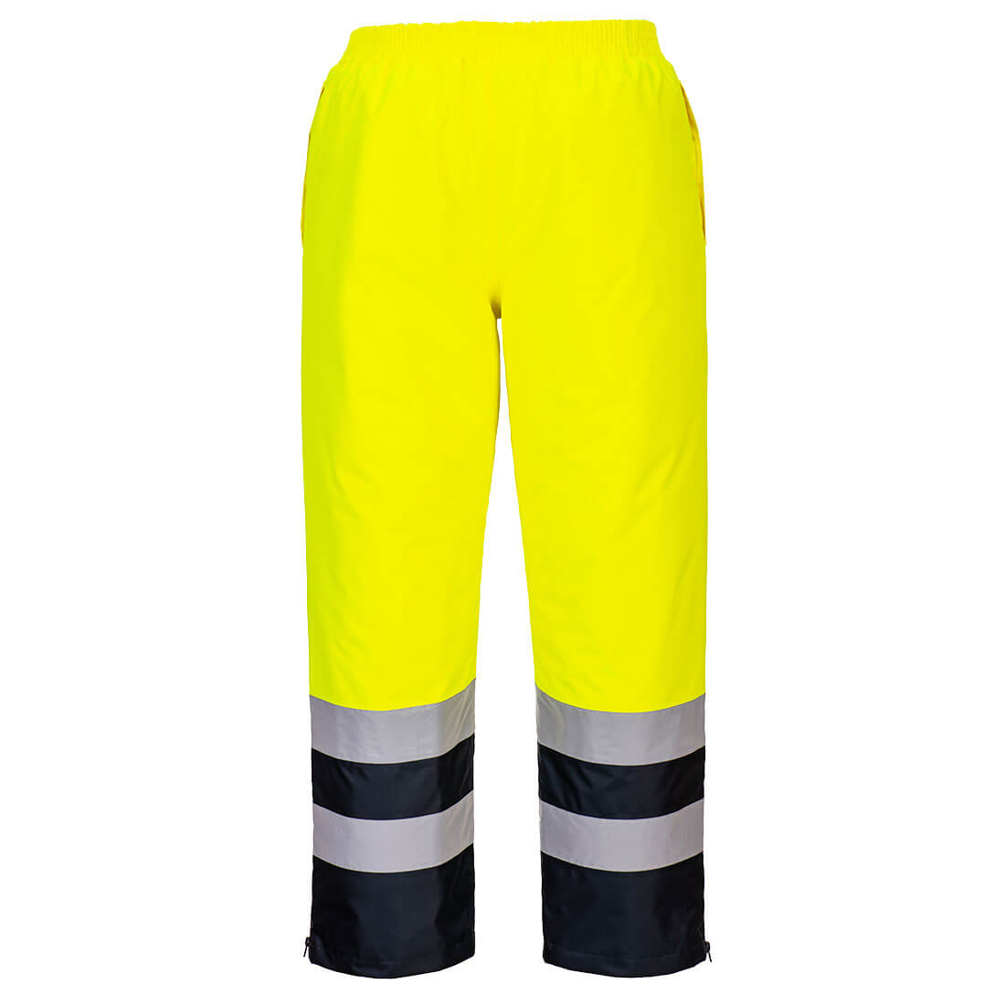 S598 Hi-Vis Winter Trousers Yellow/Navy