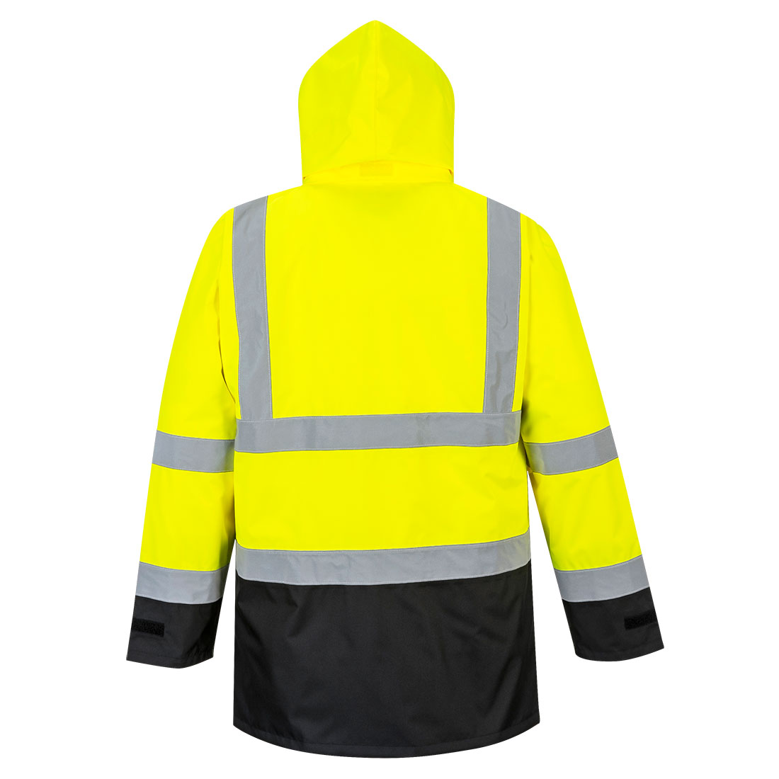 S768 Hi-Vis 5-in-1 Contrast Executive Jacket  Yellow/Black