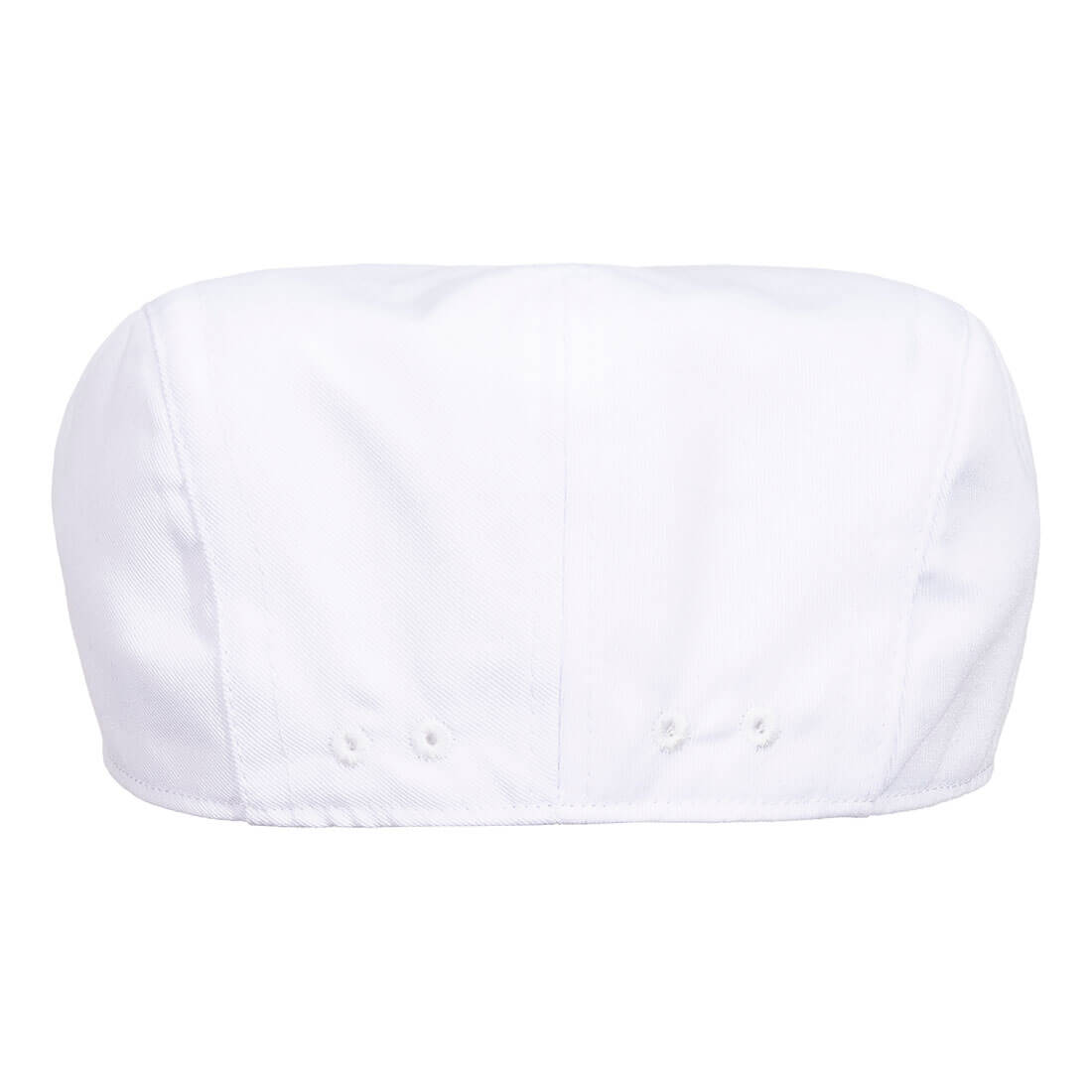 S906 Chefs Flat Cap White