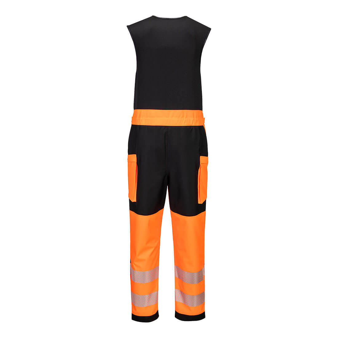 T150 PW3 Hi-Vis Rain Salopettes (3L) Orange/Black