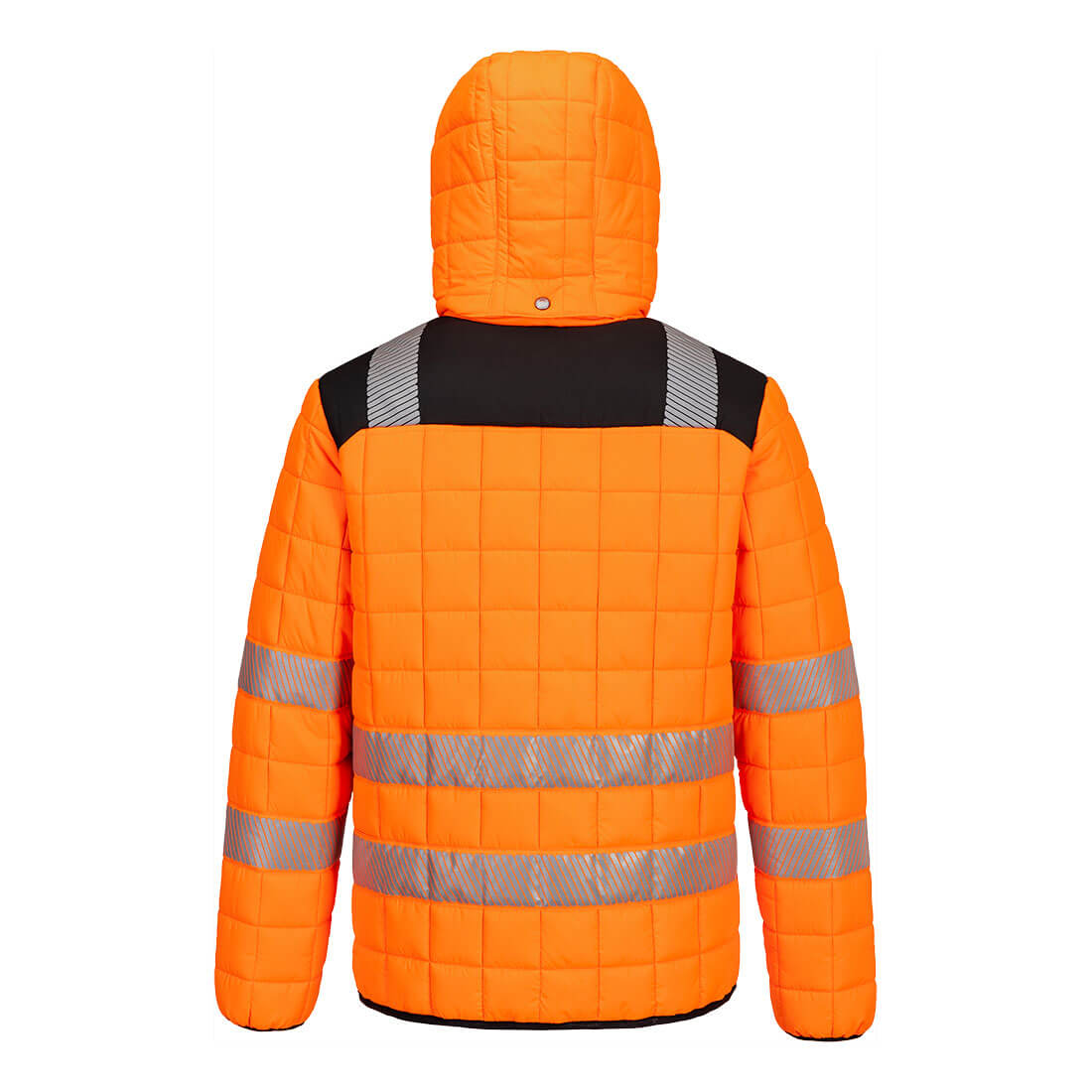T165 PW3 Hi-Vis Square Baffle Jacket Orange/Black