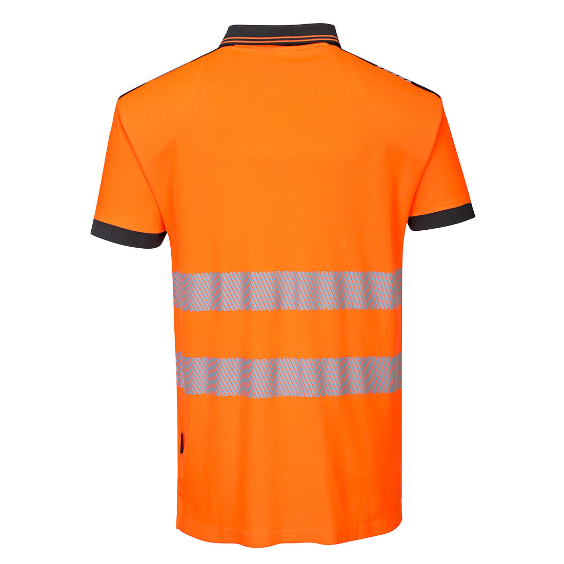 T180 PW3 Hi-Vis Cotton Comfort Polo Shirt S/S  Orange/Black