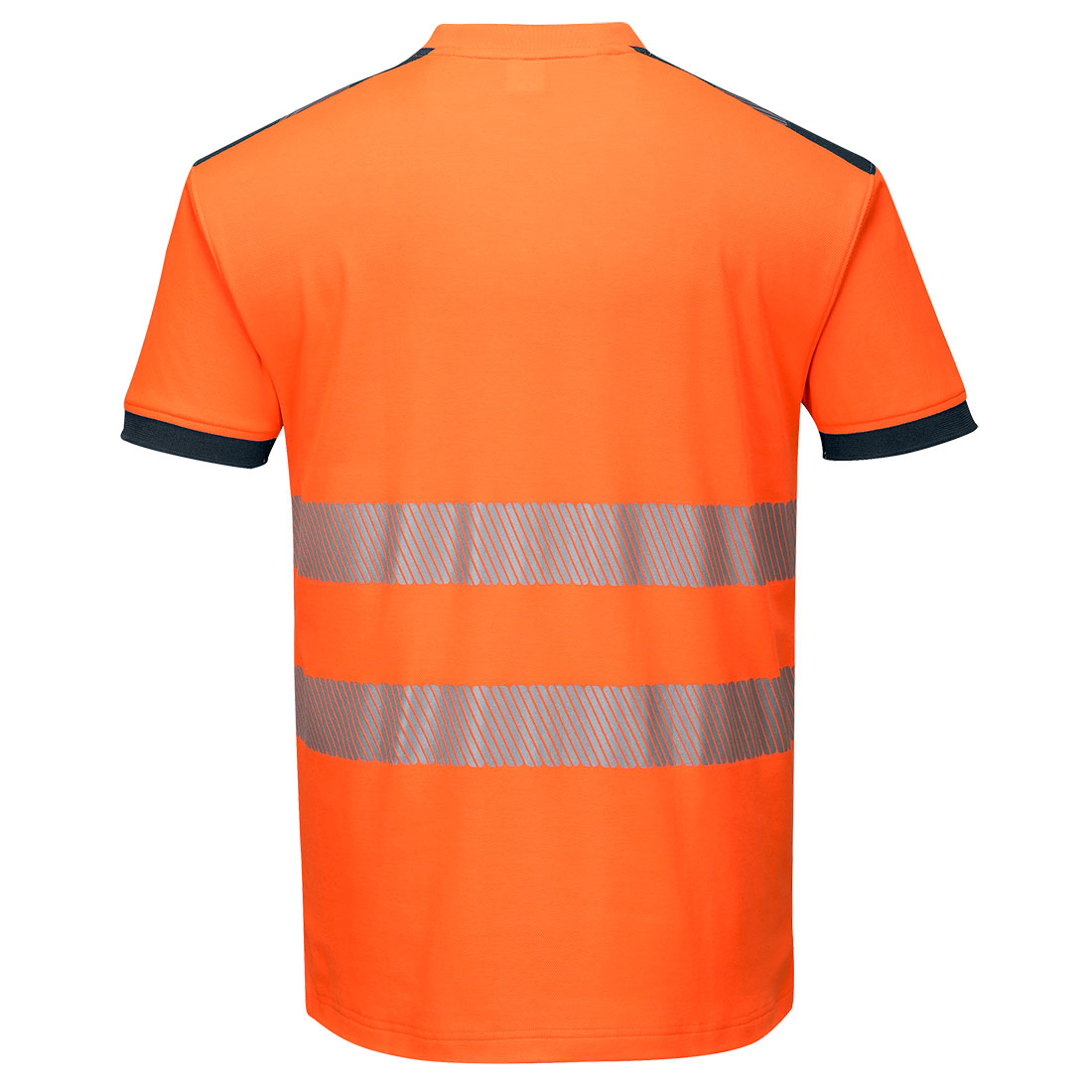 T181 PW3 Hi-Vis Cotton Comfort T-Shirt S/S  Orange/Navy