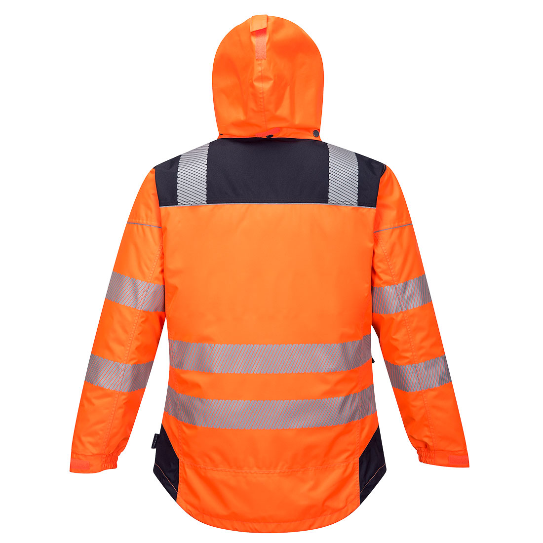 T400 PW3 Hi-Vis Winter Jacket  Orange/Navy
