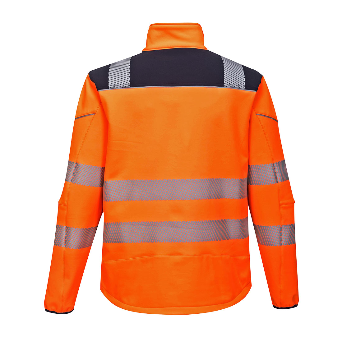 T402 PW3 Hi-Vis Softshell (3L) Orange/Navy