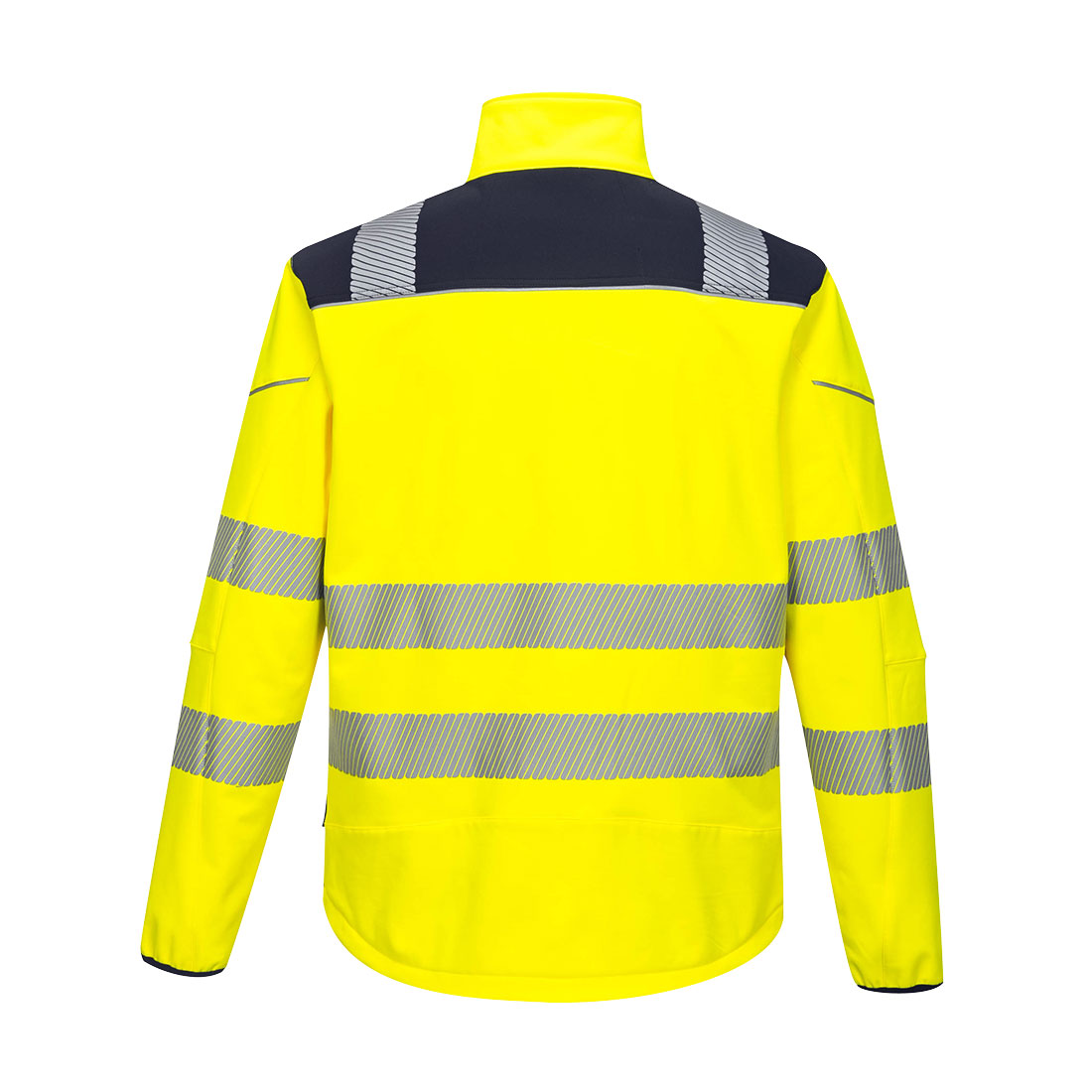 T402 PW3 Hi-Vis Softshell (3L) Yellow/Navy