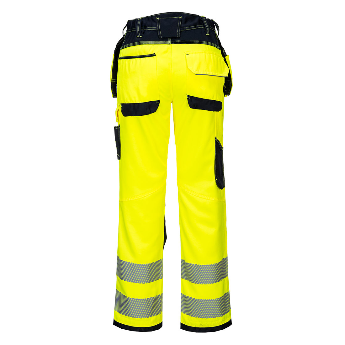 T501 PW3 Hi-Vis Holster Pocket Work Trousers Yellow/Black