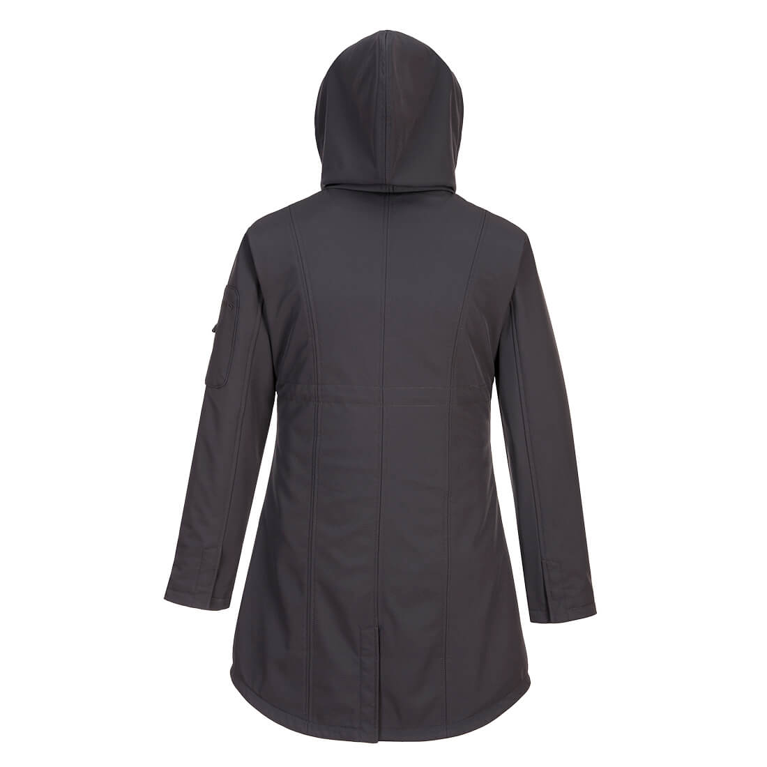 TK42 Carla Women’s Hooded Softshell Jacket (3L) Charcoal Grey