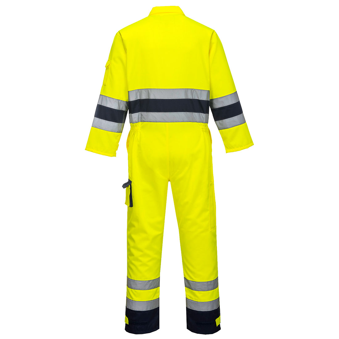 TX55 Nantes Hi-Vis Contrast Work Coverall Yellow/Navy