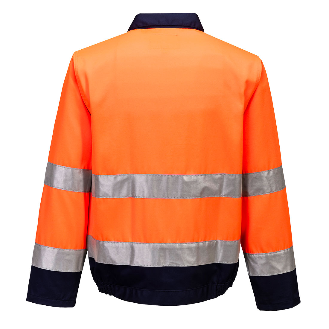 TX70 Madrid Hi-Vis Contrast Bomber Jacket Orange/Navy