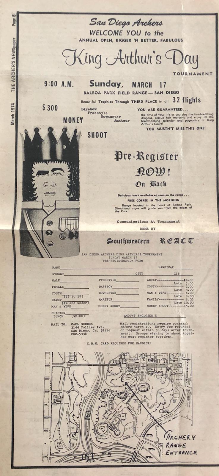 King Arthur’s Day Tournament Flyer King Arthur’s Day Tournament Flyer