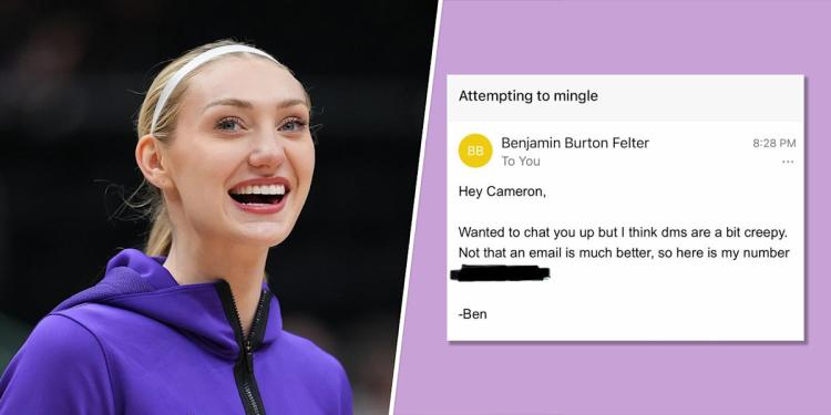 WNBA Star Cameron Brink Reveals the Exact Email Her Now Fiancé Used to Meet Her WNBA Star Cameron Brink Reveals the Exact Email Her Now Fiancé Used to Meet Her