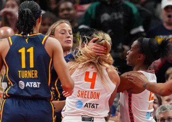 Sophie Cunningham says her flagrant foul, fight vs. Sun was byproduct of WNBA refs not protecting Caitlin Clark Sophie Cunningham says her flagrant foul, fight vs. Sun was byproduct of WNBA refs not protecting Caitlin Clark
