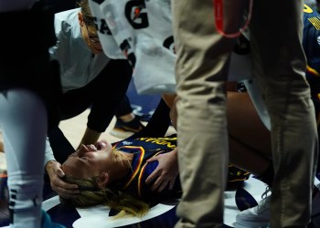 Sophie Cunningham ruled out of Fever’s overtime win over Sun after going down with a knee injury Sophie Cunningham ruled out of Fever’s overtime win over Sun after going down with a knee injury