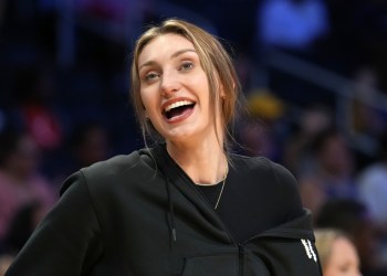 Cameron Brink Stuns in Sparkly Outfit at Unrivaled Game After Injury Comeback Cameron Brink Stuns in Sparkly Outfit at Unrivaled Game After Injury Comeback