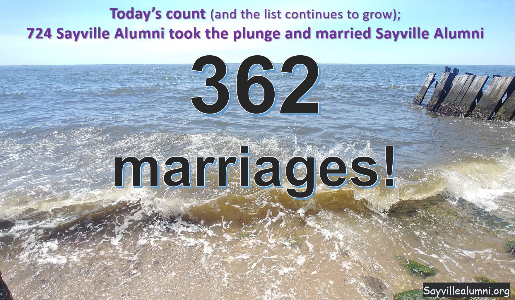 Here is the update for today on Sayville High students who married Sayville High students… 362 marriages! Click below to view the list; Here is the update for today on Sayville High students who married Sayville High students… 362 marriages! Click below to view the list;