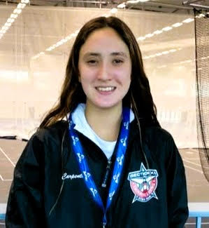Jordan Carpentieri, Class of 2023 and Sayville High School’s record-holder in the 100 butterfly set to make an immediate impact in the 400 free relay at American University in Washington, DC> Jordan Carpentieri, Class of 2023 and Sayville High School’s record-holder in the 100 butterfly set to make an immediate impact in the 400 free relay at American University in Washington, DC>