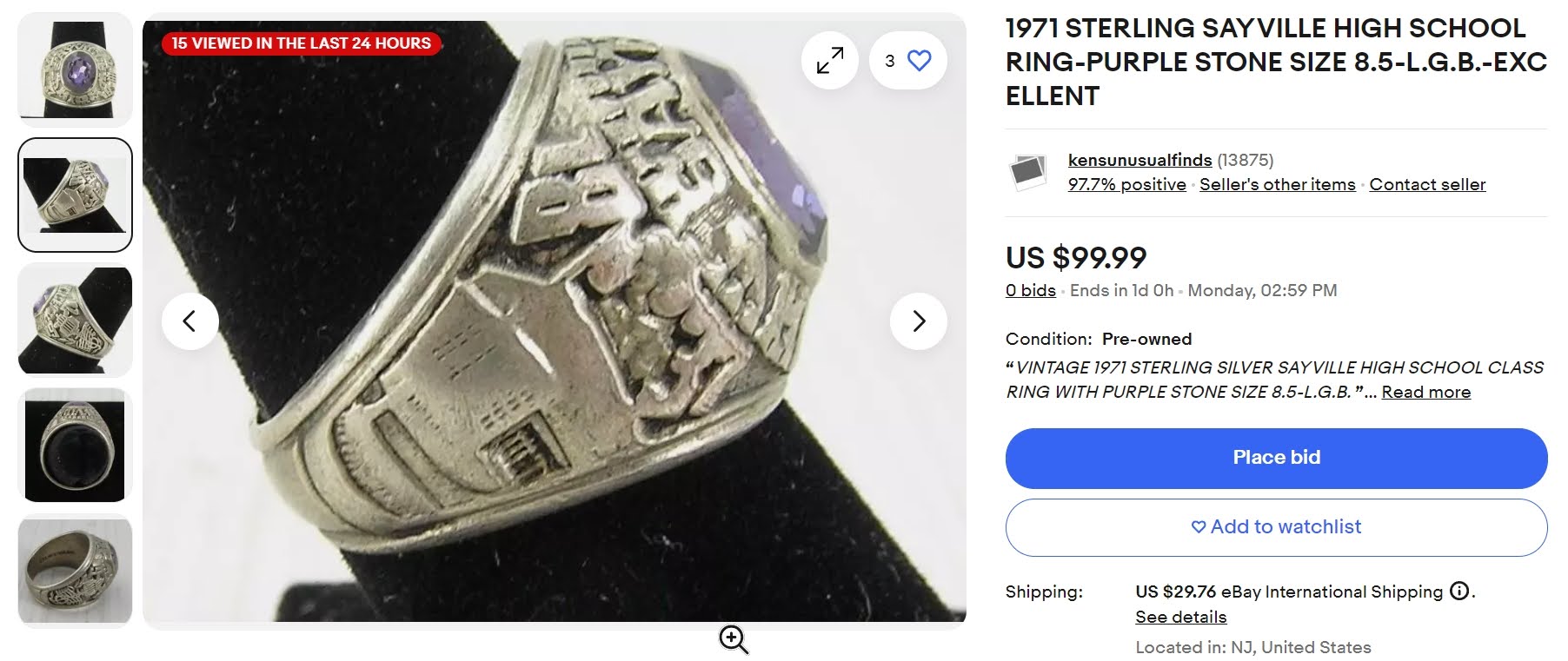 The Enigmatic Voyage of a High School Ring! The Enigmatic Voyage of a High School Ring!