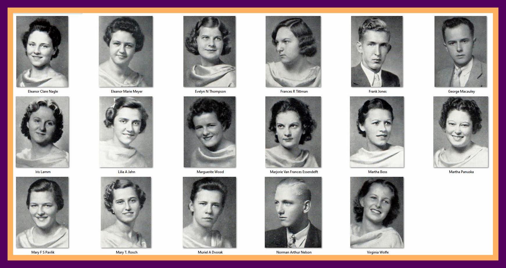 Class of 1937 research project. Class of 1937 research project.