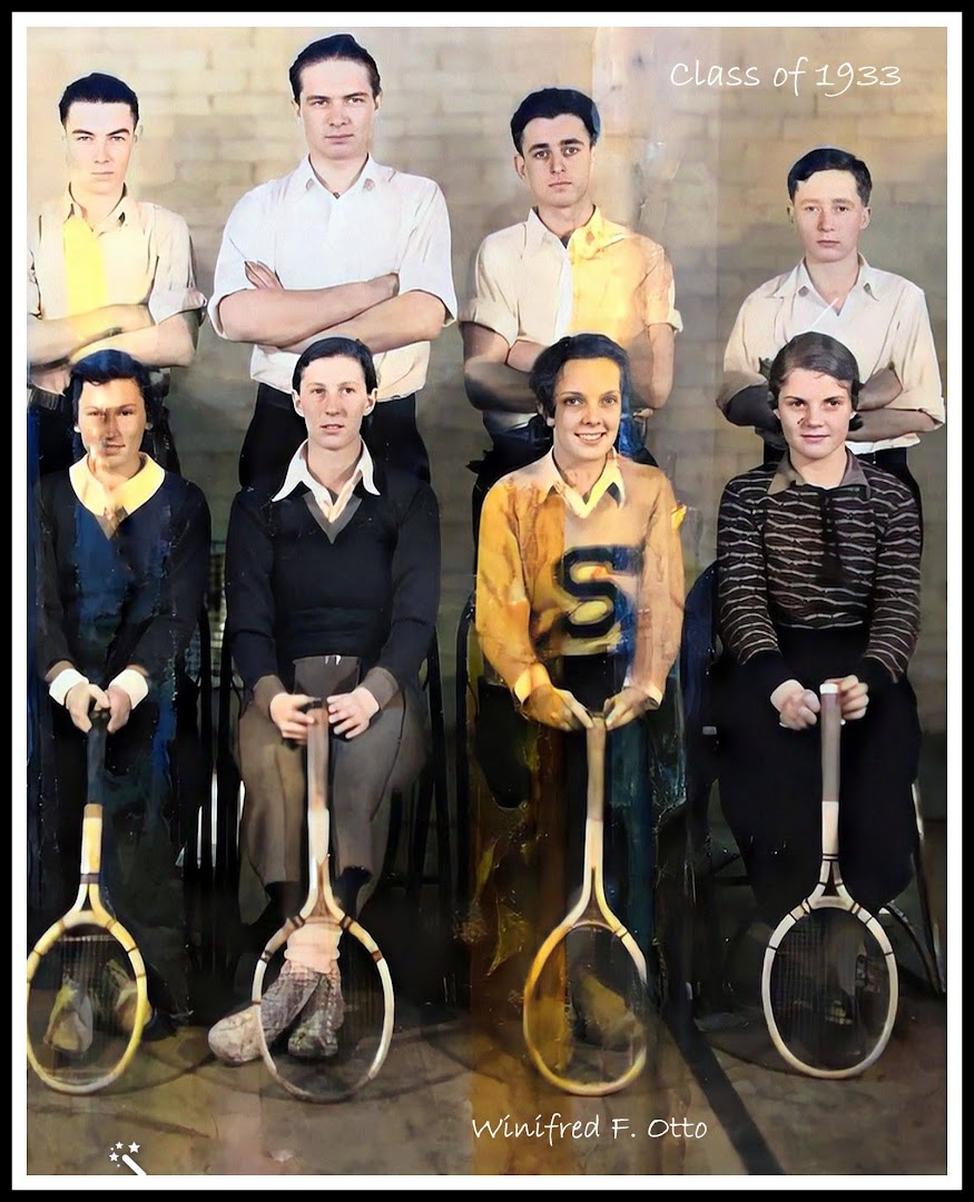 Thank you to Sandy Flanagan for sending along these photos of her Mom, Winifred F. (Otto) Flanagan Tritsch, Class of 1933, wearing the big “S”! Thank you to Sandy Flanagan for sending along these photos of her Mom, Winifred F. (Otto) Flanagan Tritsch, Class of 1933, wearing the big “S”!