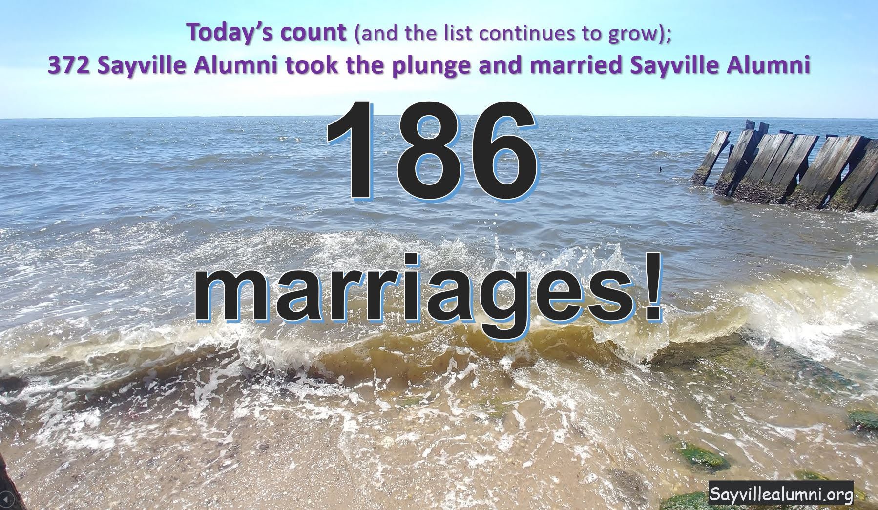 186! This number continues to grow and it really surprises me! Incidentally, are there any Excel Guru’s out there who could tell me how to sort a spreadsheet of this nature? Probably, we would like to sort on the graduation year of the bride. Do we first freeze each paired cell grouping? 186! This number continues to grow and it really surprises me! Incidentally, are there any Excel Guru’s out there who could tell me how to sort a spreadsheet of this nature? Probably, we would like to sort on the graduation year of the bride. Do we first freeze each paired cell grouping?
