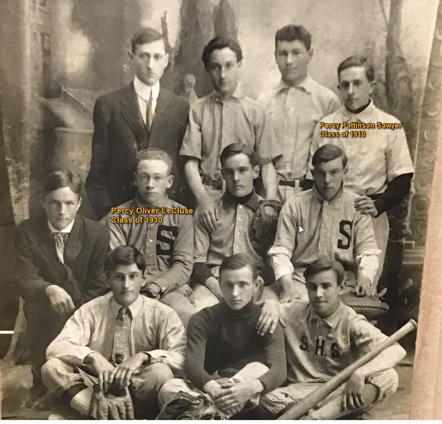 Sayville High’s Baseball team around 1910 Sayville High’s Baseball team around 1910