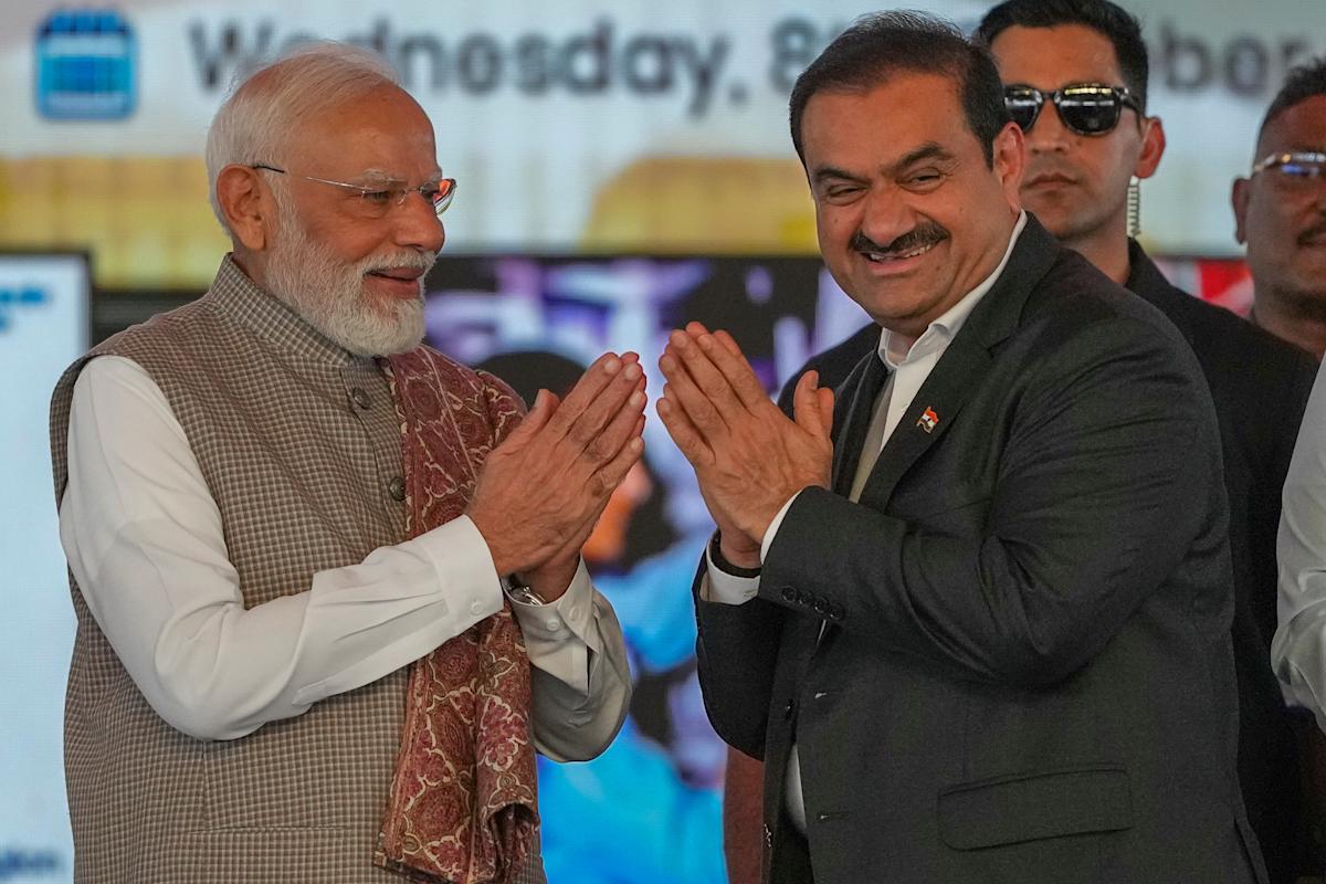 India’s prime minister opens a brand new Mumbai airport constructed by Adani Group for .2 billion India’s prime minister opens a brand new Mumbai airport constructed by Adani Group for .2 billion