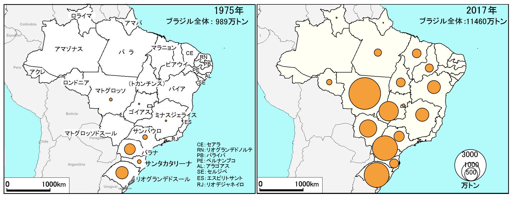 ブラジルの大豆栽培 ブラジルの大豆栽培