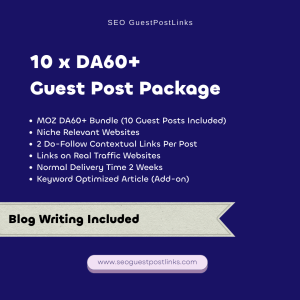 DA60+ Guest Posting Package DA60+ Guest Posting Package