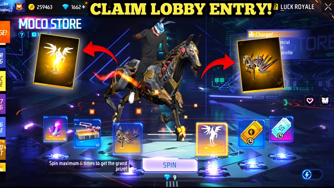 NEW MOCO STORE LOBBY ENTRY|| FREE FIRE NEW EVENT| FF NEW MOCO STORE LOBBY ENTRY|| FREE FIRE NEW EVENT| FF