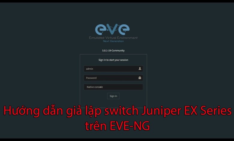 Instructions for emulating Switch Juniper EX on EVE-NG (vJunos Instructions for emulating Switch Juniper EX on EVE-NG (vJunos