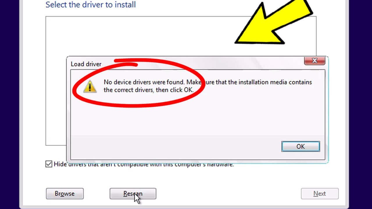 No device drivers were found Error Install windows 11 / No device drivers were found Error Install windows 11 /