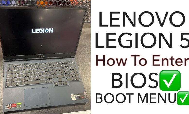 Lenovo Legion 5 15ACH6H – How To Enter Bios (UEFI) & Lenovo Legion 5 15ACH6H – How To Enter Bios (UEFI) &