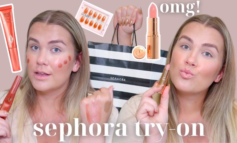 sephora *try-on* haul! rare beauty, charlotte tilbury & more! sephora *try-on* haul! rare beauty, charlotte tilbury & more!