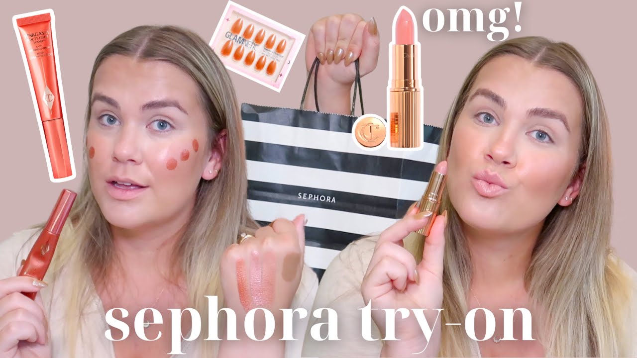 sephora *try-on* haul! rare beauty, charlotte tilbury & more! sephora *try-on* haul! rare beauty, charlotte tilbury & more!