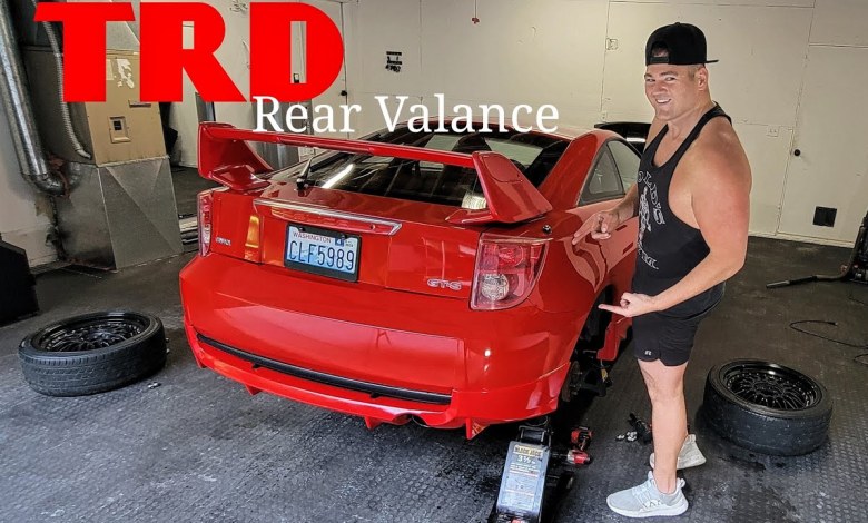 CELICA GT-S TRD Rear Valance // INSTALL CELICA GT-S TRD Rear Valance // INSTALL