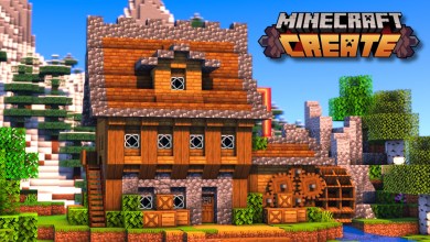 I Built A Starter House In Minecraft Create Mod! I Built A Starter House In Minecraft Create Mod!
