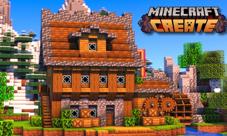 I Built A Starter House In Minecraft Create Mod! I Built A Starter House In Minecraft Create Mod!