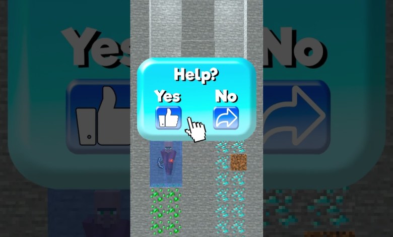 Help Herobrine Save Villager Mining Challenge Help Herobrine Save Villager Mining Challenge
